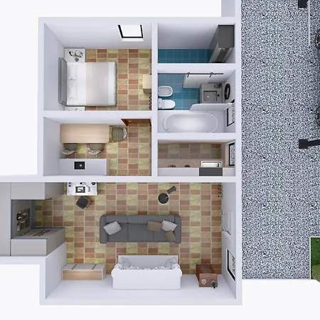 Lägenhet Agnello - Rosso Antico